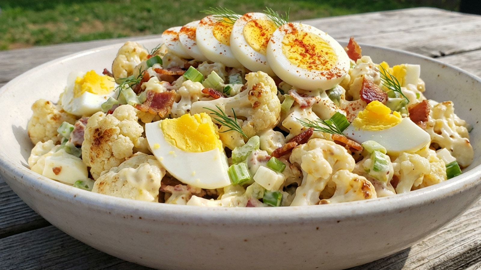 картофельный салат из цветной капусты