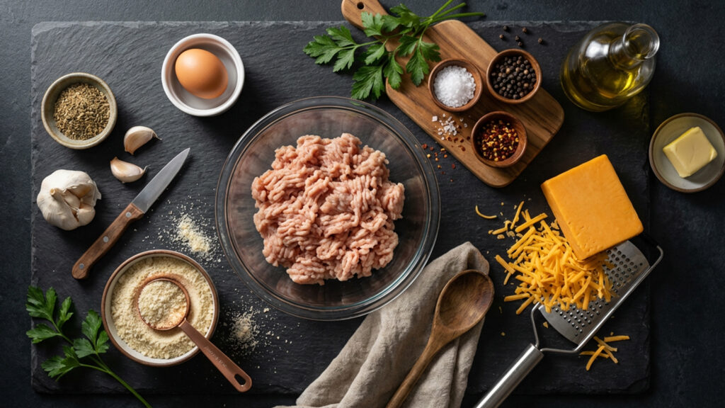 куриные биточки с сыром