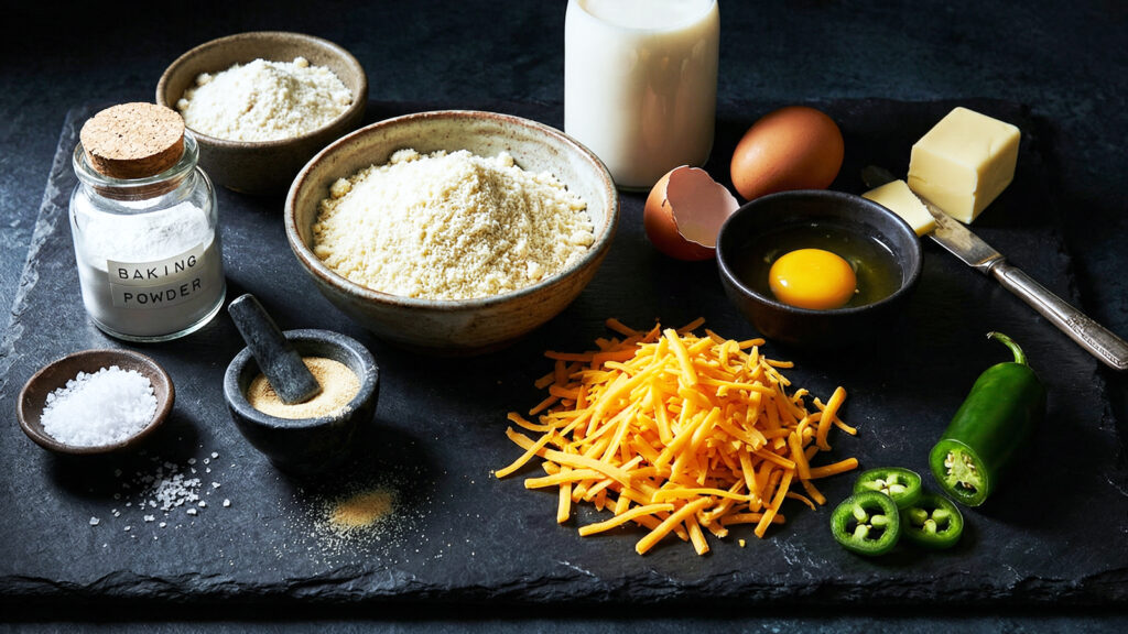 маффины с сыром и халапеньо ингредиенты