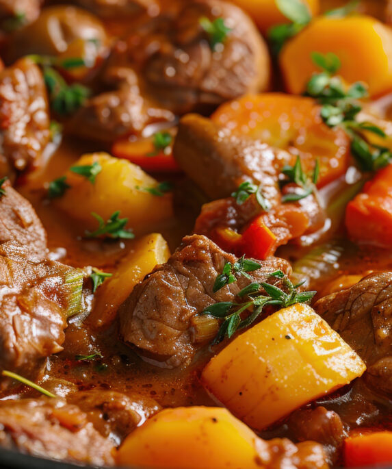 рагу из говядины с овощами