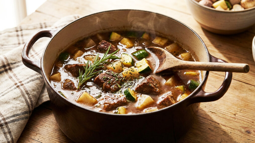 рагу из говядины с овощами